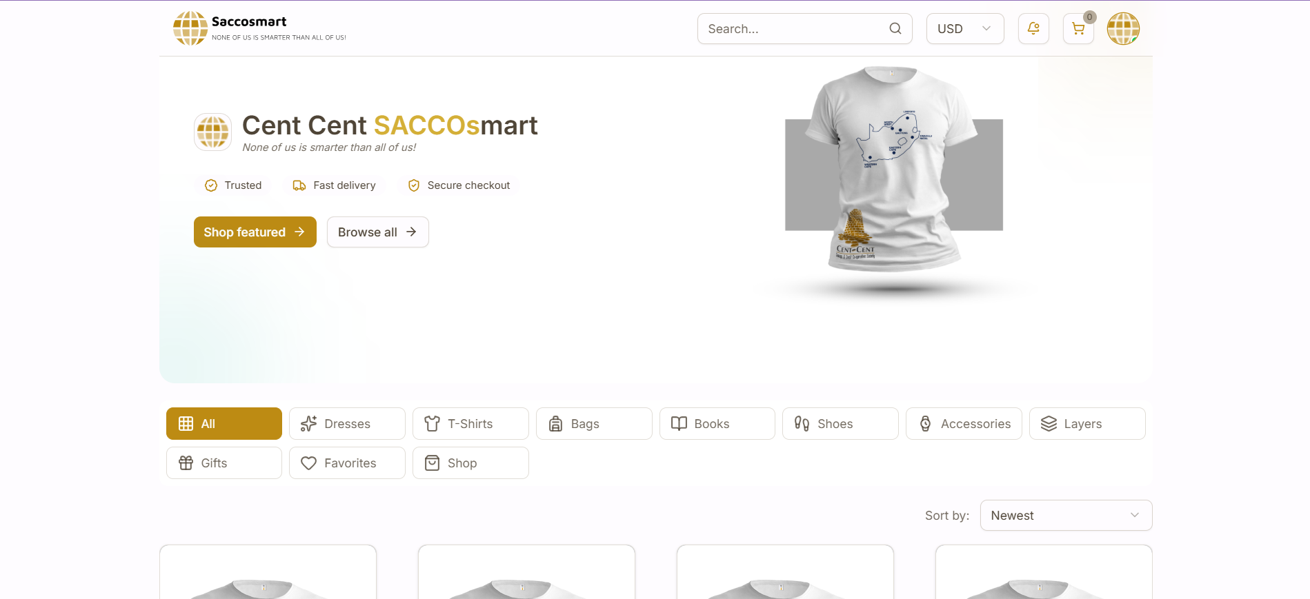 Cent-Cent SACCO eCommerce Platform